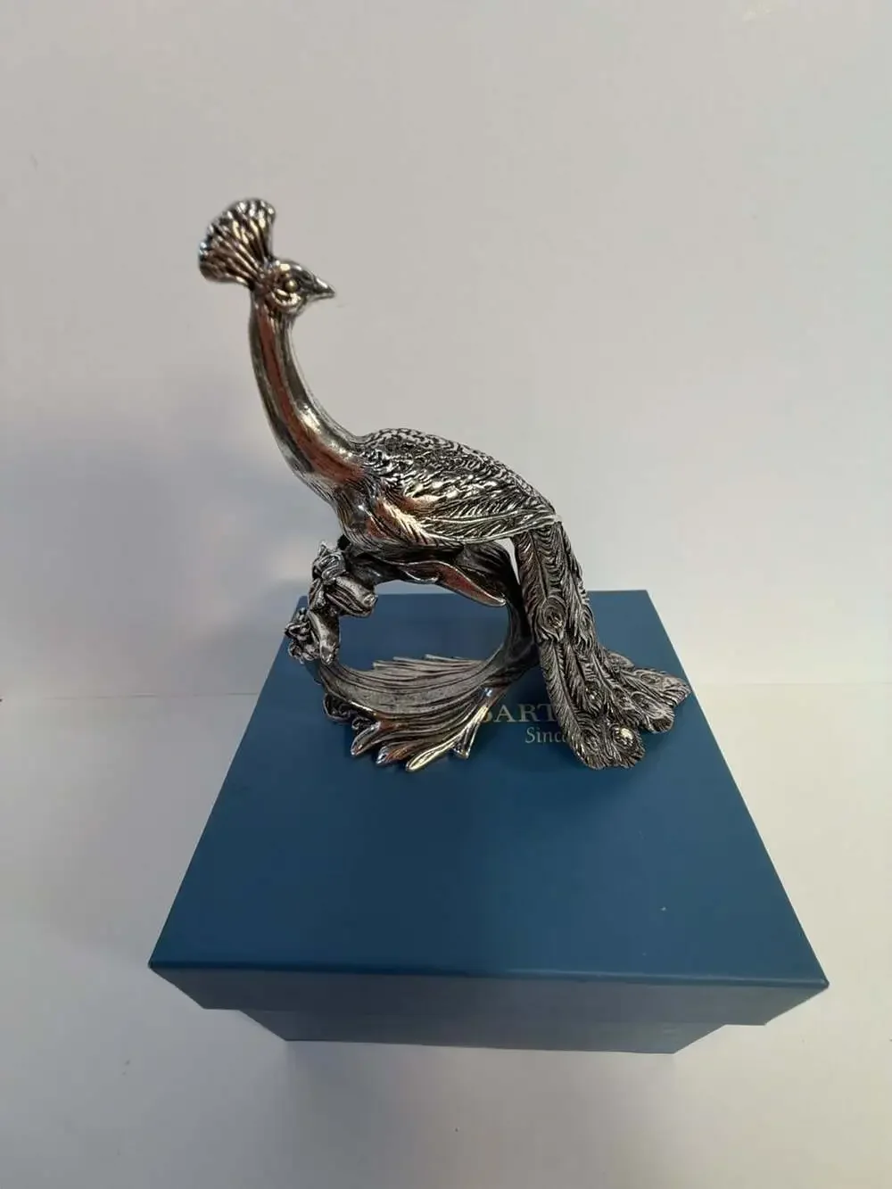 Reed & Barton 1824 Collection Silverplate Peacock Napkin Ring
